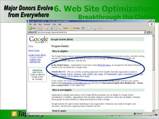 6. Web Site Optimization: Breakthrough the Clutter 