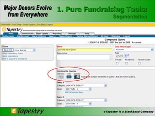 1. Pure Fundraising Tools: Segmentation 