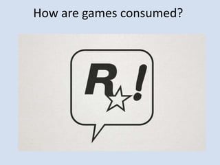 How are games consumed?
 