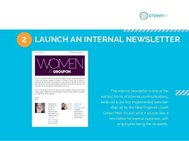 8 creative internal communications ideas internal news letter