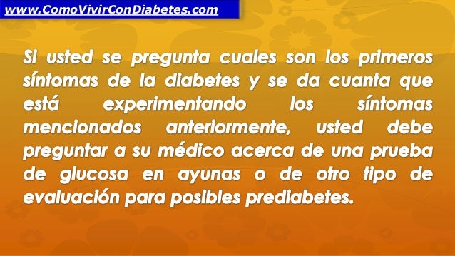 Cuales Son los Primeros Síntomas de la Diabetes Cuales Son los Primeros Síntomas de la Diabetes