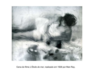 Cena do filme  L’Étoile de mer , realizado em 1928 por Man Ray.   