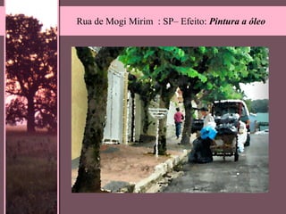 Rua de Mogi Mirim  : SP– Efeito:  Pintura a óleo 