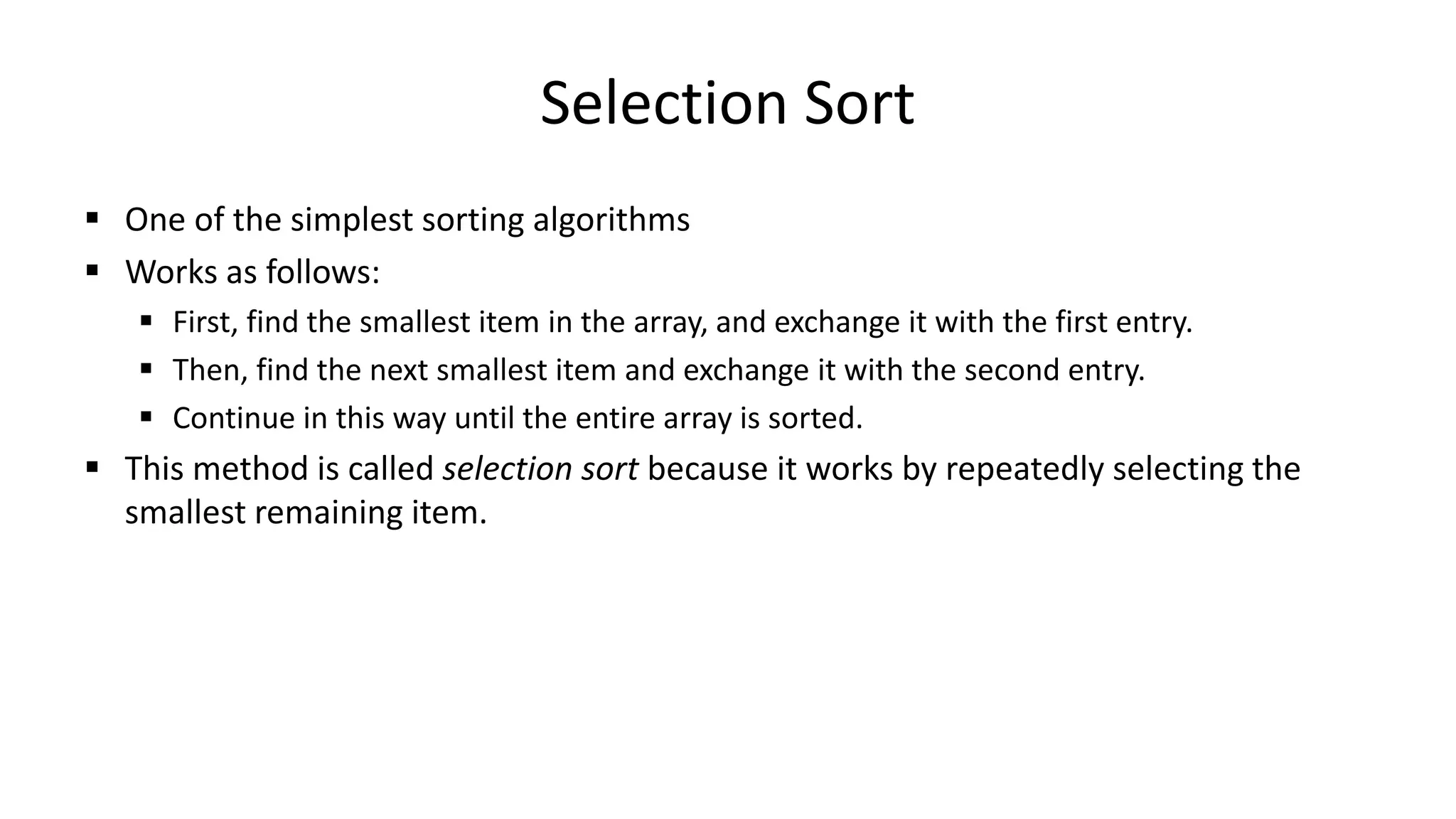8 elementary sorts-selection | PPTX