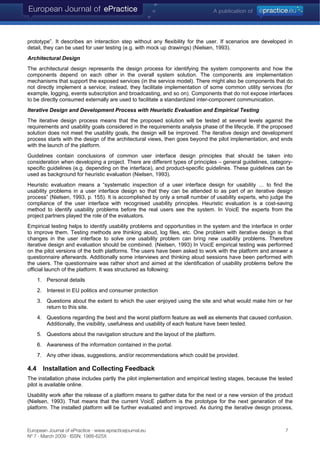 Usability Engineering in eParticipation