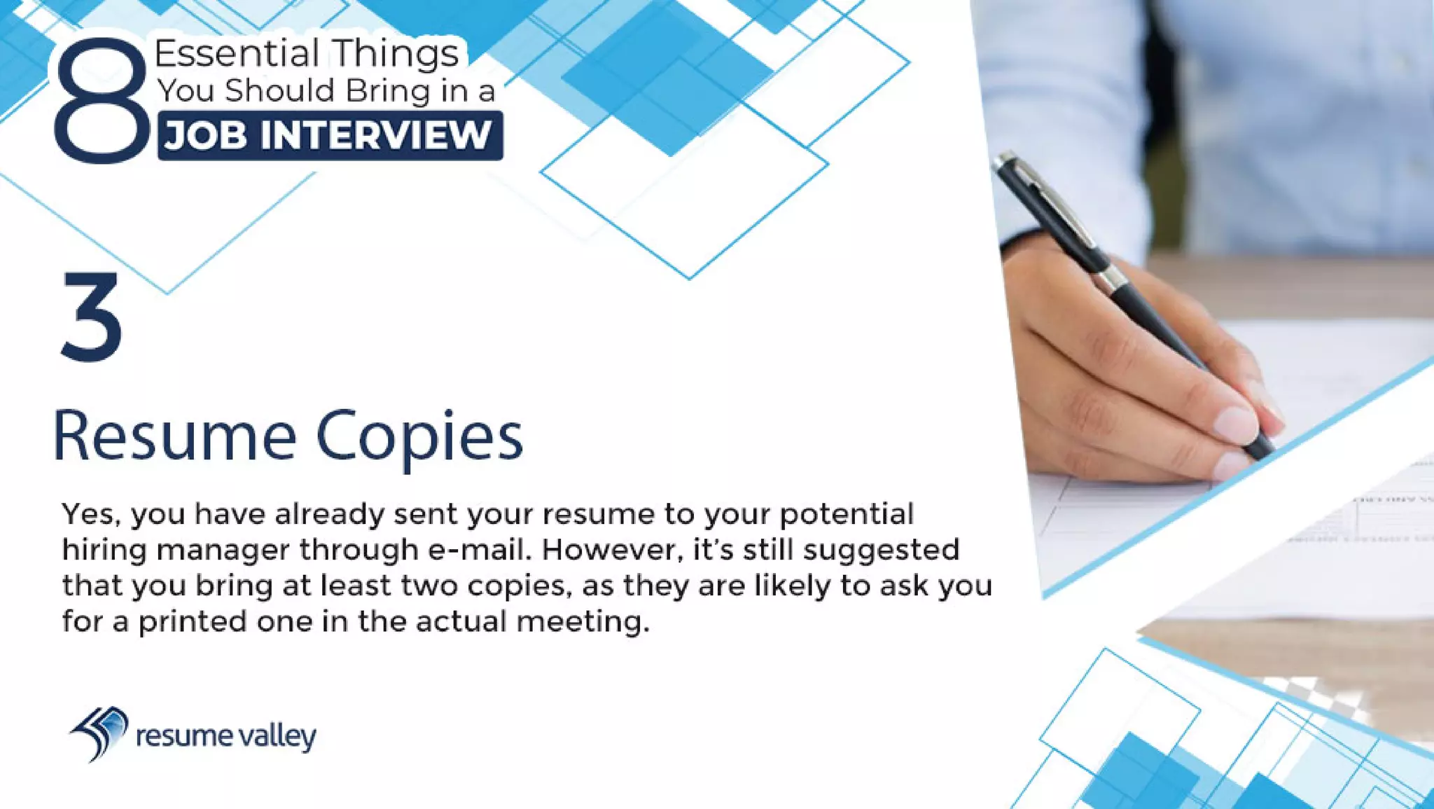 8 Essential Things You Should Bring in a Job Interview