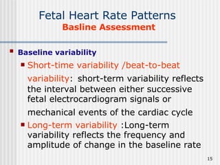 Baseline Variability Definition 8.Fetal Surveillance During Labor | PPT