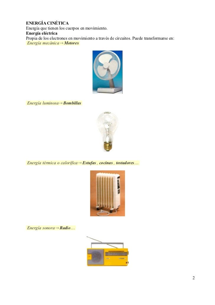 8. Formas de presentarse la energía