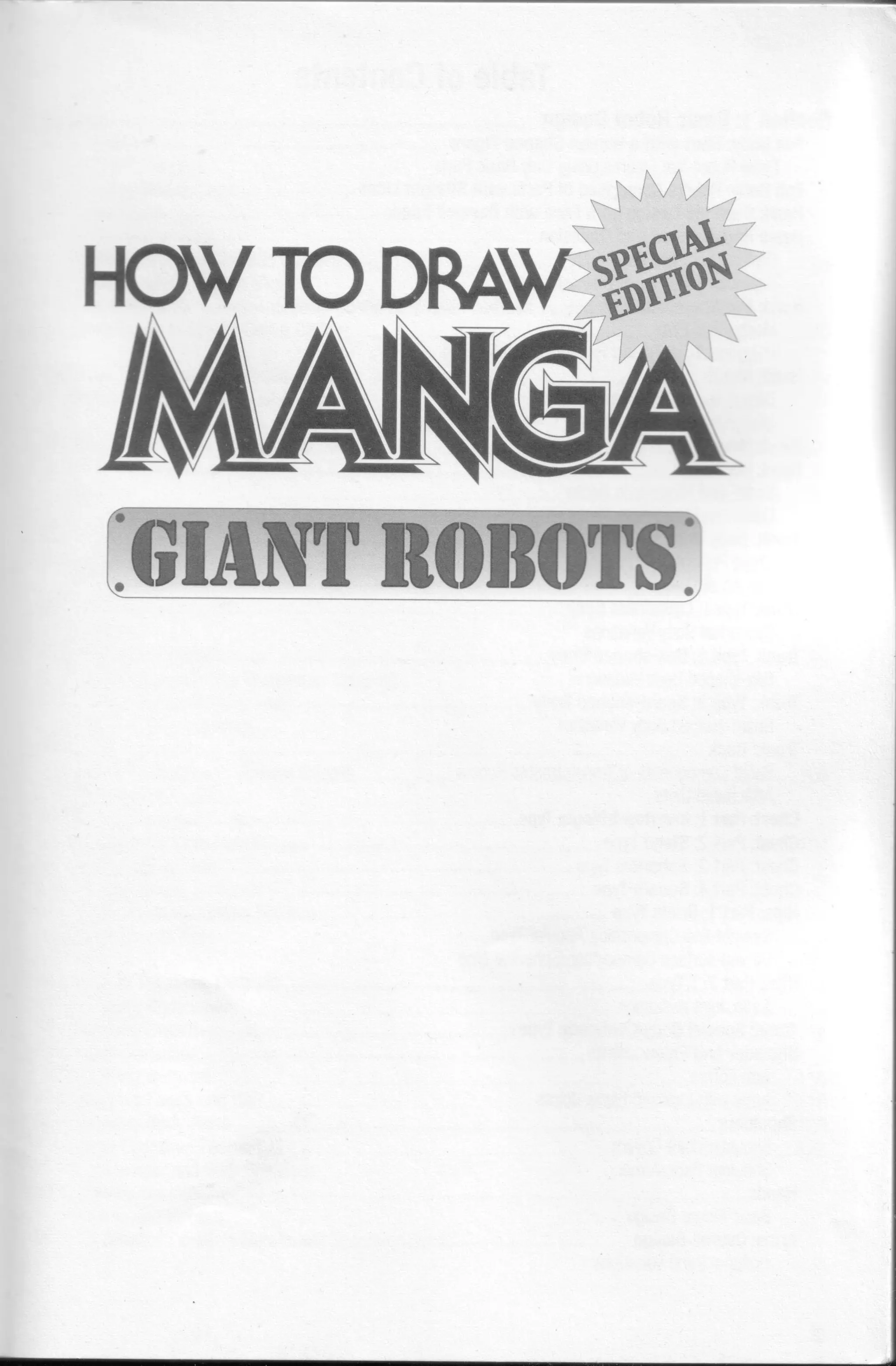 how to draw manga - giant robots | PDF