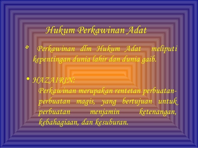  Hukum Perkawinan Adat