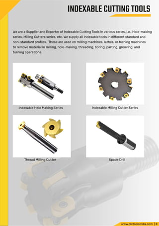 INDEXABLE-CUTTING-TOOLS EXPORTERS