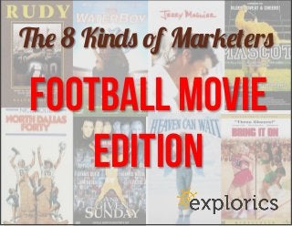 The 8 Kinds of Marketers

Football Movie
Edition

 