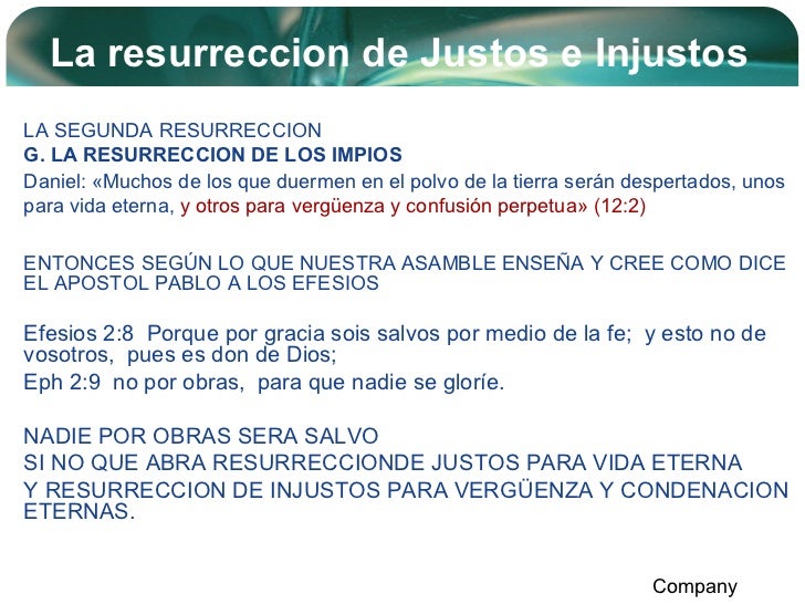 8. la resurreccion de justos e injustos
