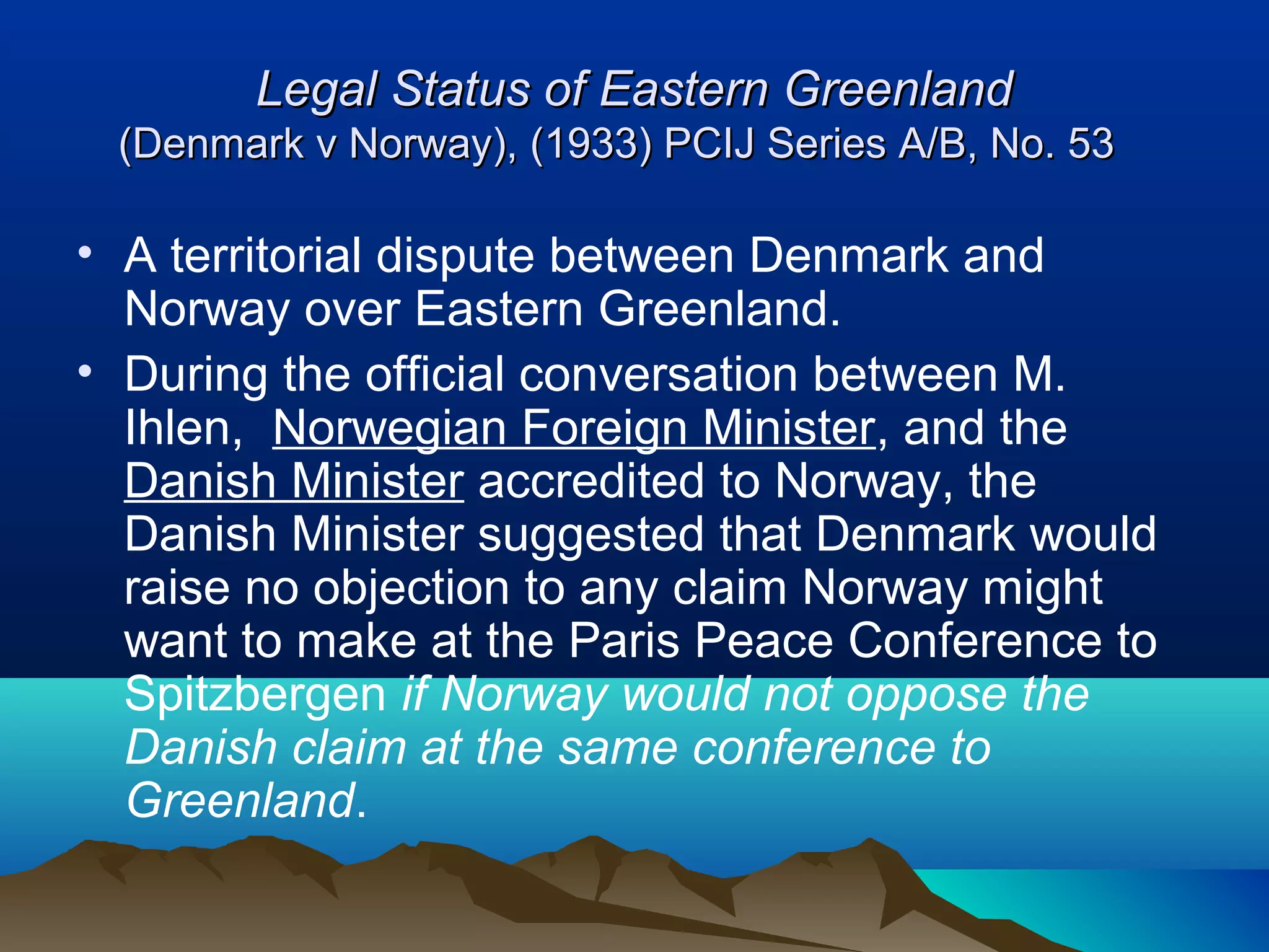 The Legal Dispute Over Intent