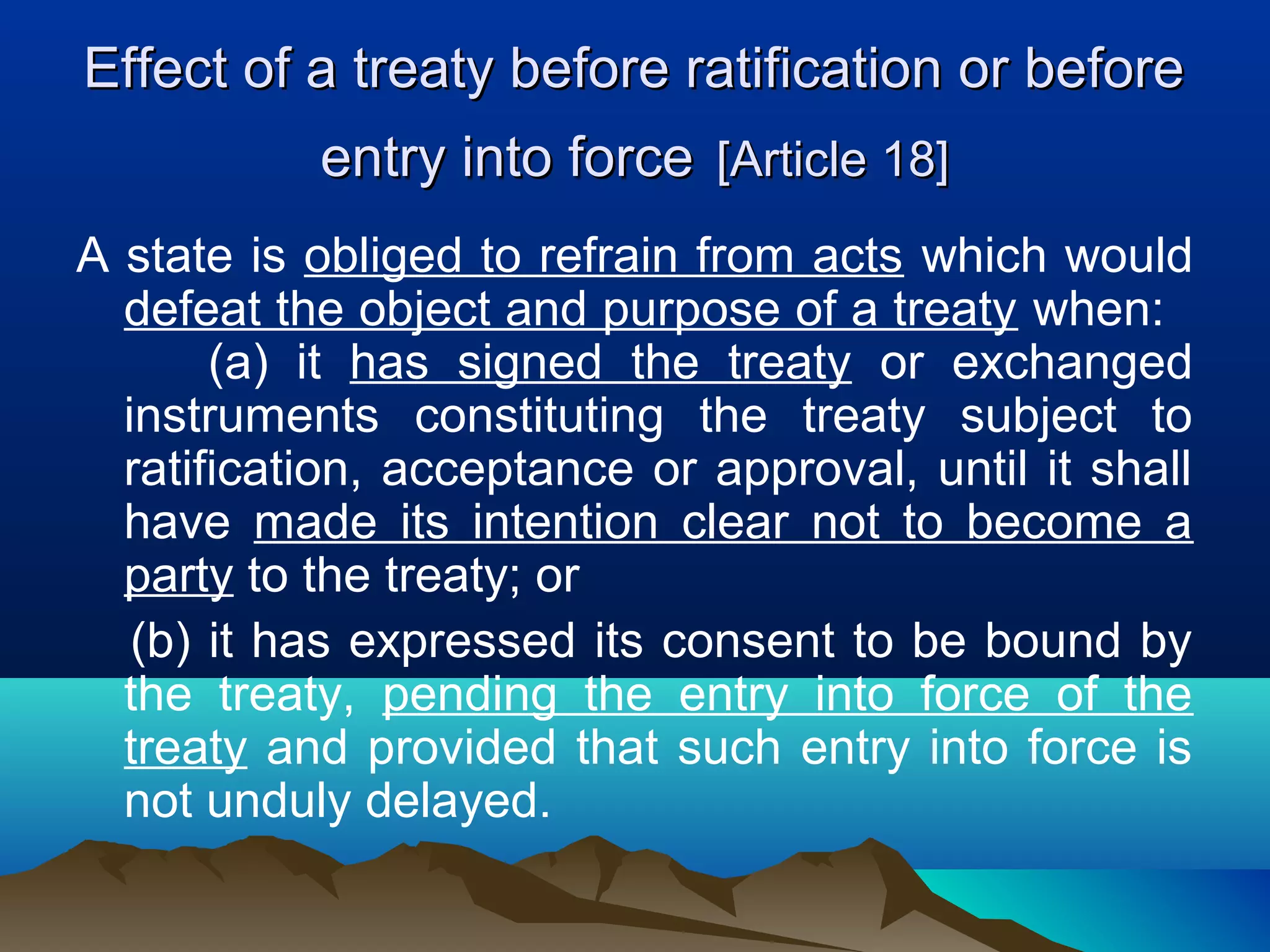 Treaty Instruments law of treaties | PPT