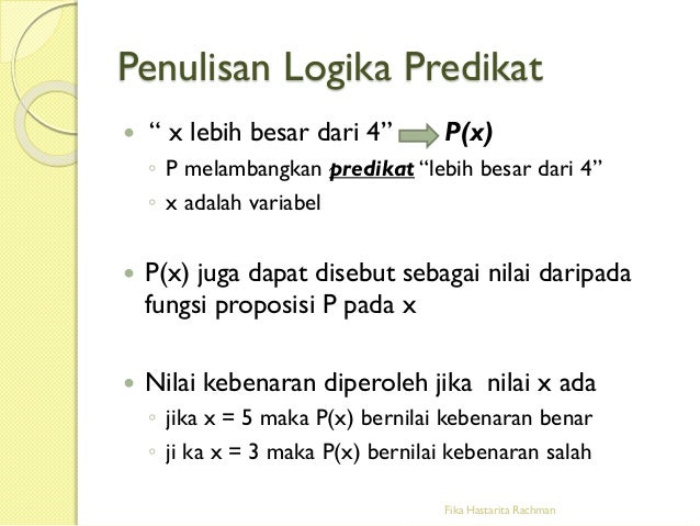 8 Logika Predikat