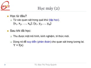 Học máy (2)
TS. Đào Thị Thúy Quỳnh
 