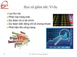 Học có giám sát: Ví dụ
TS. Đào Thị Thúy Quỳnh
 