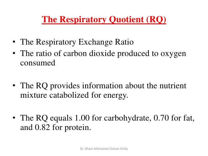 Respiratory Quotient