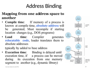8-MemoryManagement in computer architecture | PPTX