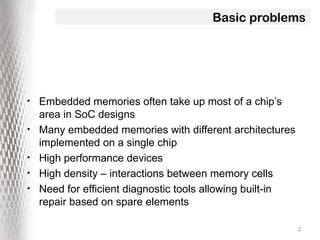 Comprehensive Overview of VLSI Memory Testing Techniques and Fault ...