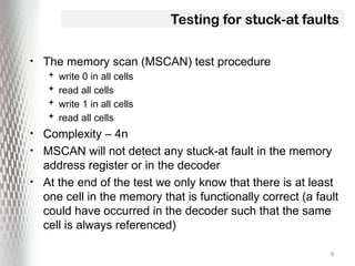 Comprehensive Overview of VLSI Memory Testing Techniques and Fault ...