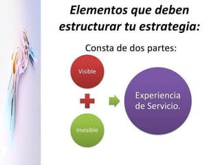 Elementos que deben estructurar tu estrategia: 