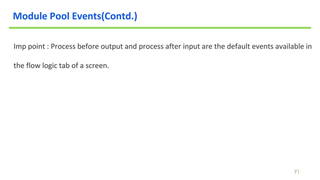 SAP ABAp module Pool programming give by Rahul Mehta | PPTX ...
