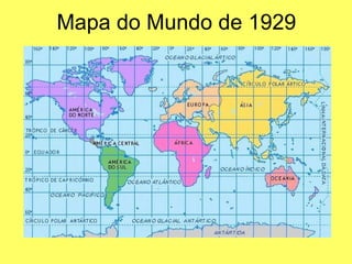 Mapa do Mundo de 1929 