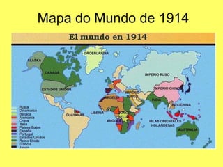 Mapa do Mundo de 1914 