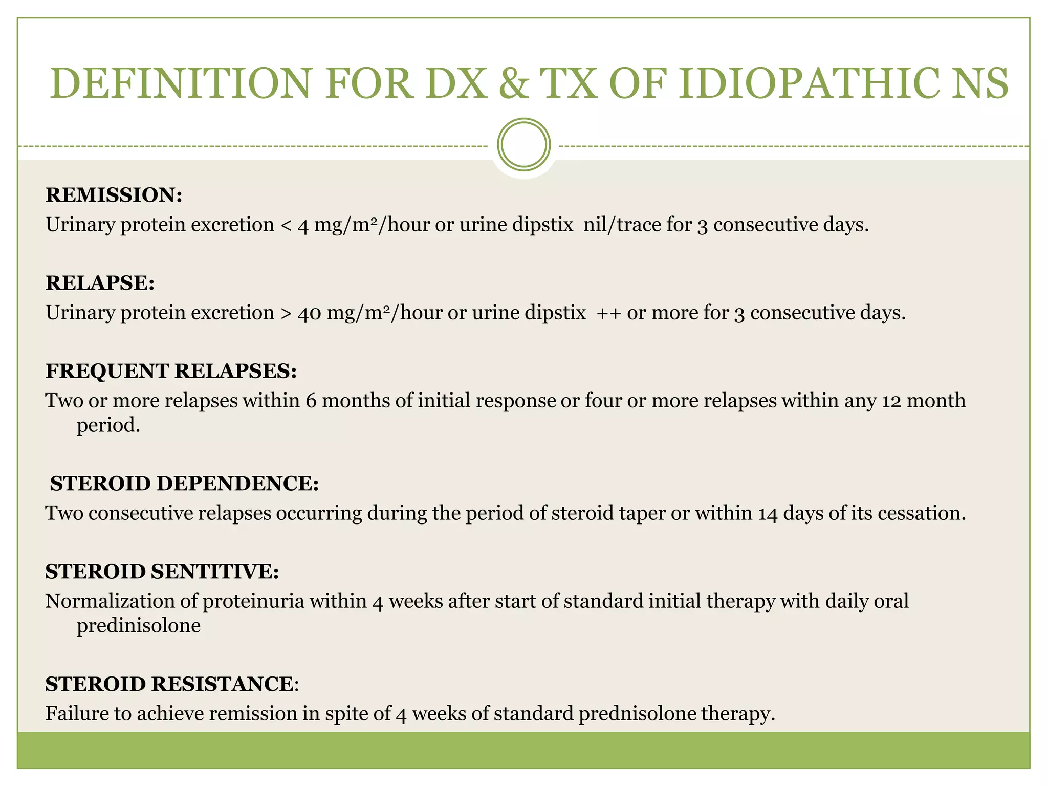 A low urinary sodium (<20mmol/L) and a high packed cell volume