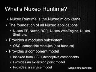 Nuxeo Runtime 2: OSGi, Glassfish support, etc