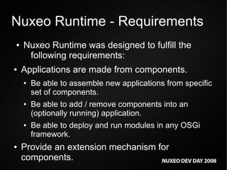 Nuxeo Runtime 2: OSGi, Glassfish support, etc