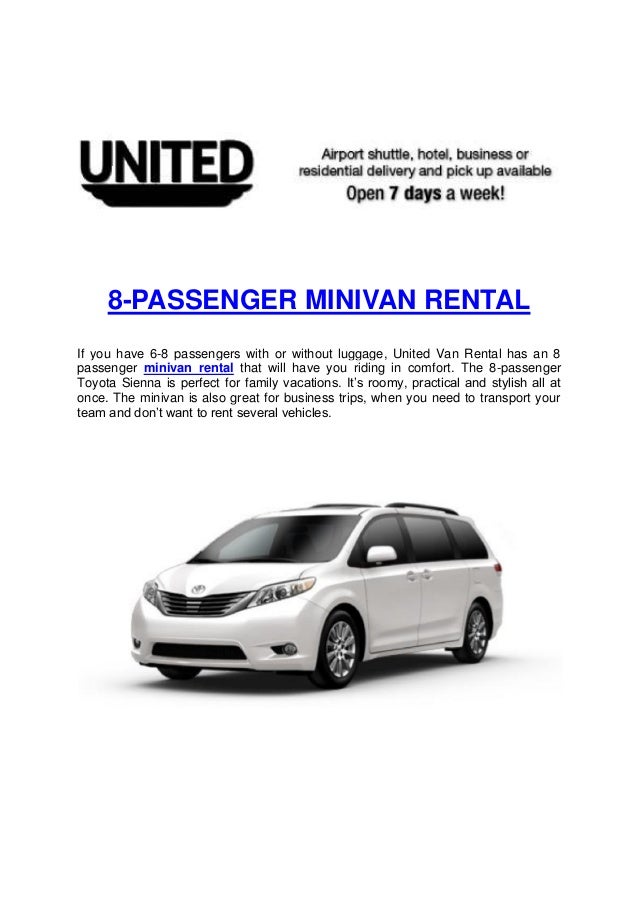 8 passenger minivan rentalconverted