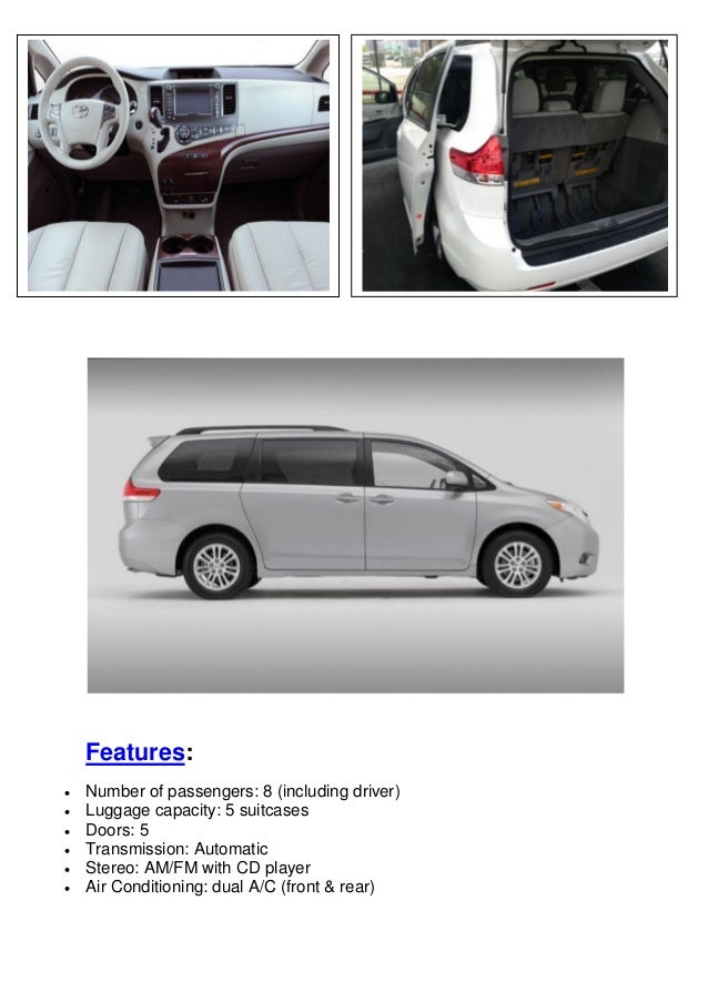 8 passenger minivan