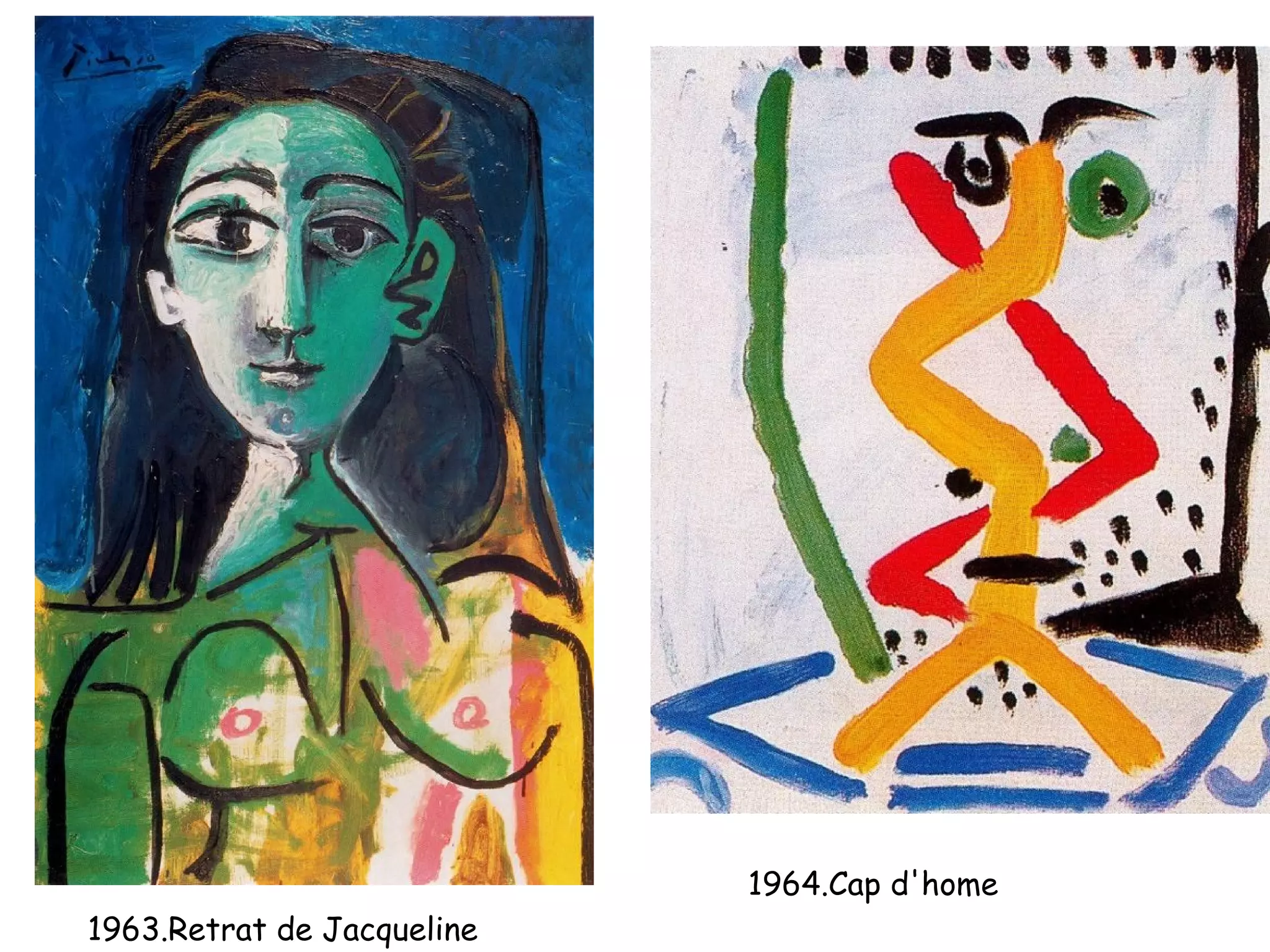 1964.Cap d'home
1963.Retrat de Jacqueline
 