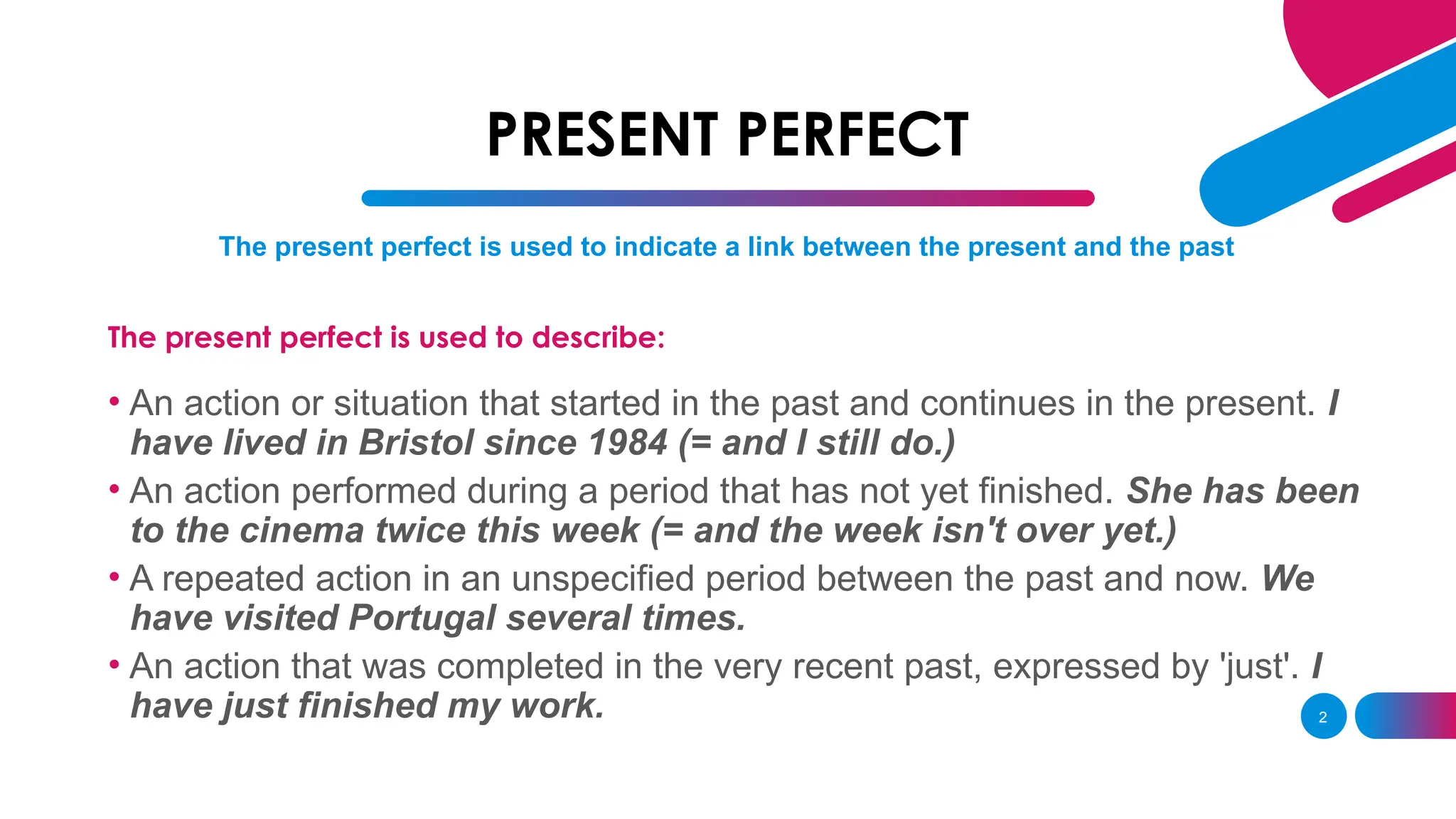 Present Perfect Or Past Perfect www.slideshare.net