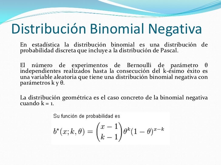 Diferencia Entre Distribucion Binomial Y Binomial Negativa