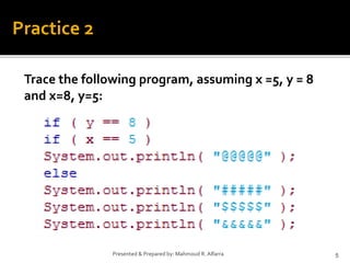 8 programming-using-java decision-making practices 20102011 | PPT