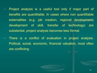 Project appraisal and Analysis | PPT