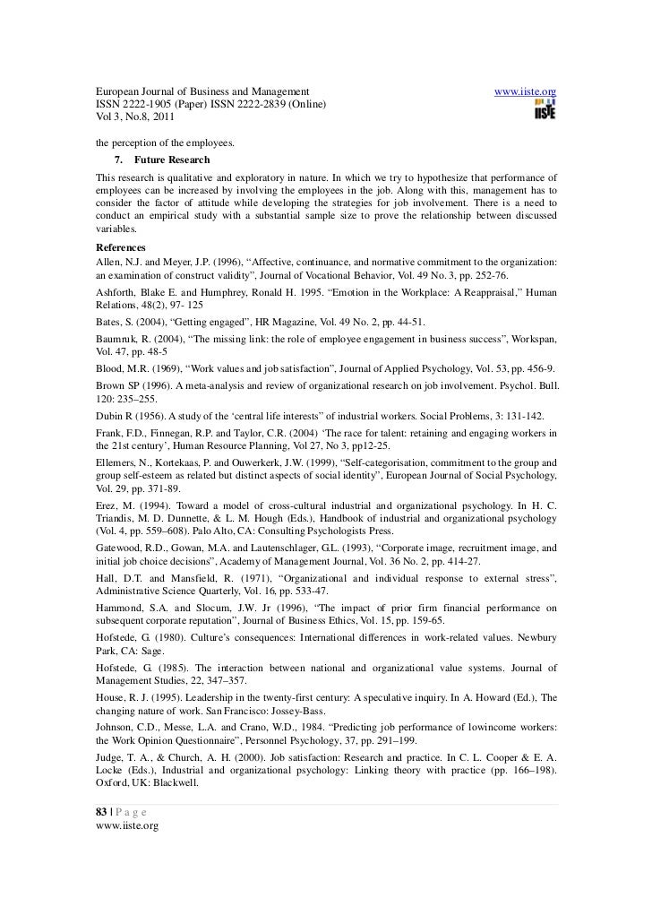 short essay response format