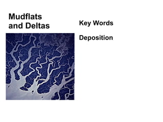Mudflats  and Deltas Key Words Deposition 