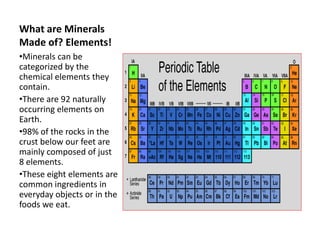 Eight Rocks 8. rocks & minerals | PPTX