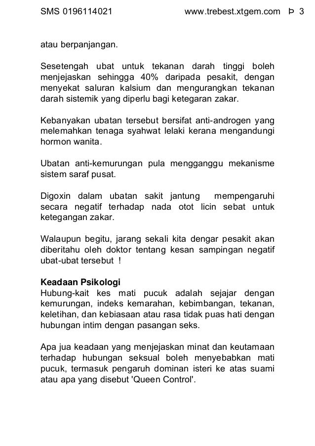 8 Sebab Mati Pucuk