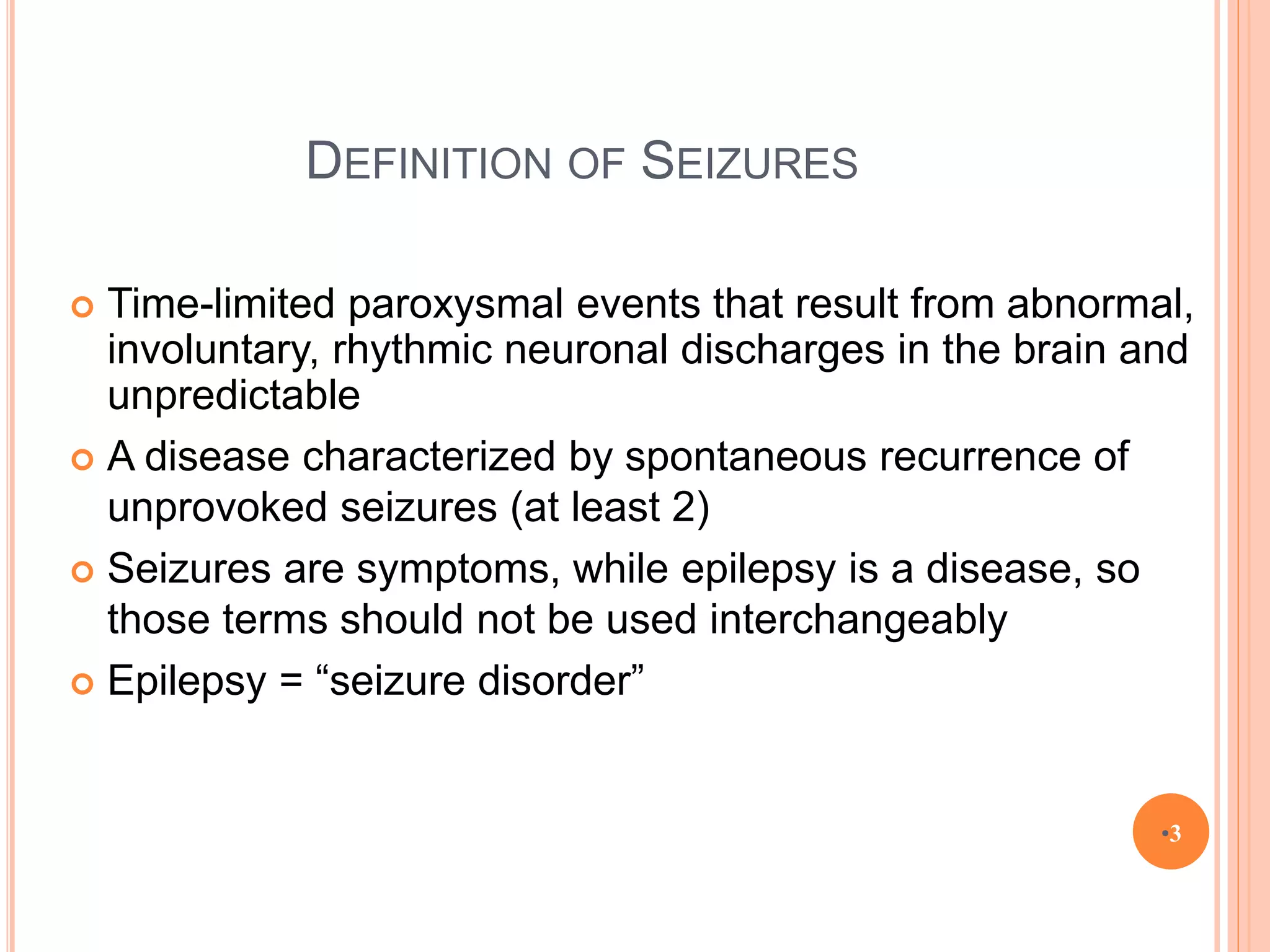 8- Seizure disorder.ppt | Brain and Nervous System Disorders | Diseases ...