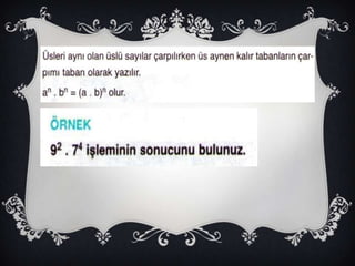 8.SINIF - ÜSLÜ SAYILAR 2 (SLAYT)