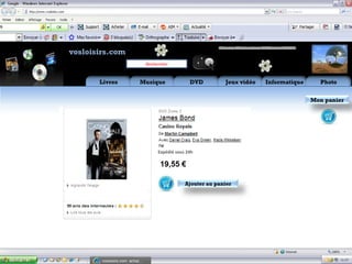 Aide Flux RSS    Mon
vosloisirs.com                                                    compte

                                  Rechercher


       Livres               Musique                   DVD          Jeux vidéo     Informatique     Photo


                                                                                                 Mon panier




                                       Expédié sous 24h

                                        19,55 €

                                                    Ajouter au panier



                                               Expédié sous 24h




        vosloisirs.com: achat,…
 