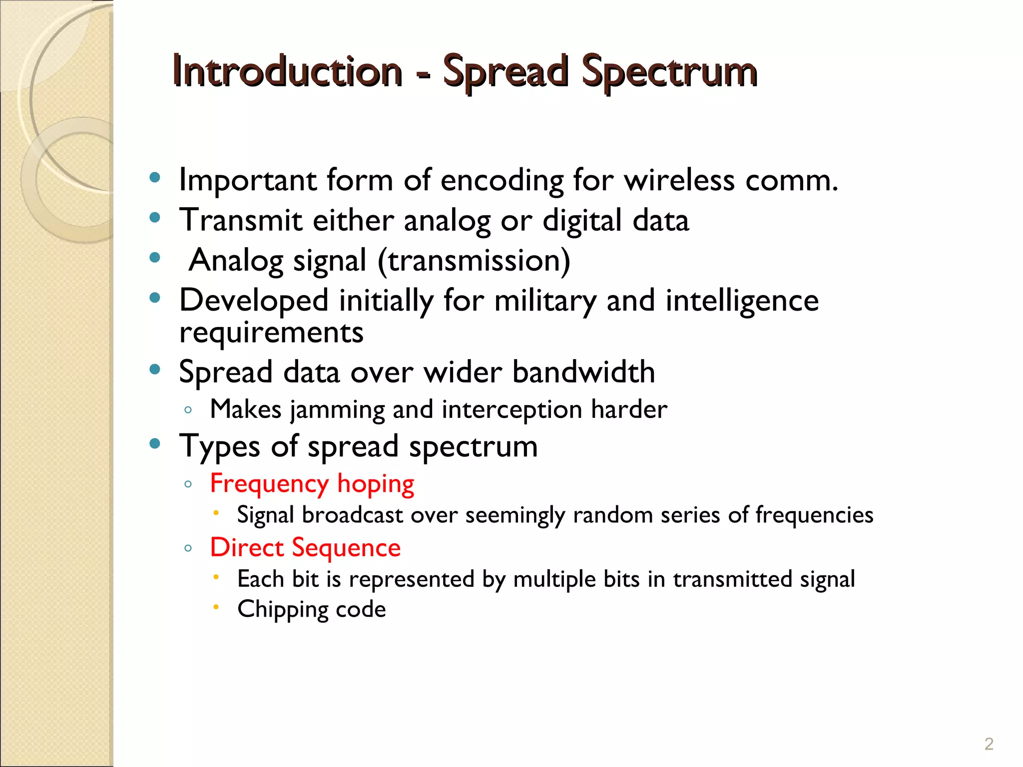 8 spread spectrum | PPT