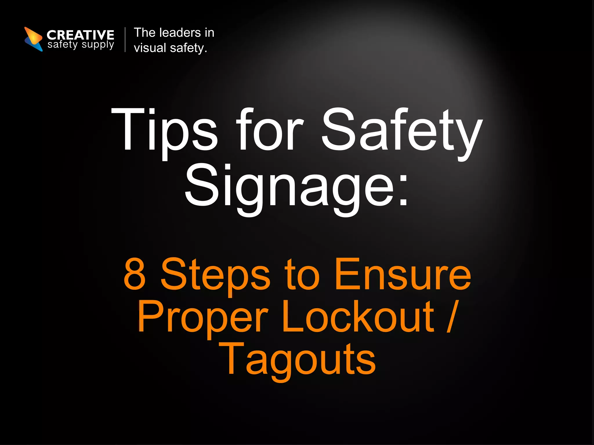 8 steps-to-ensure-proper-lockout-tagout | PPT