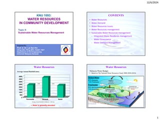Sustainable Water Resources Management in Malaysia: Challenges and ...